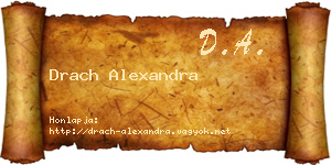 Drach Alexandra névjegykártya